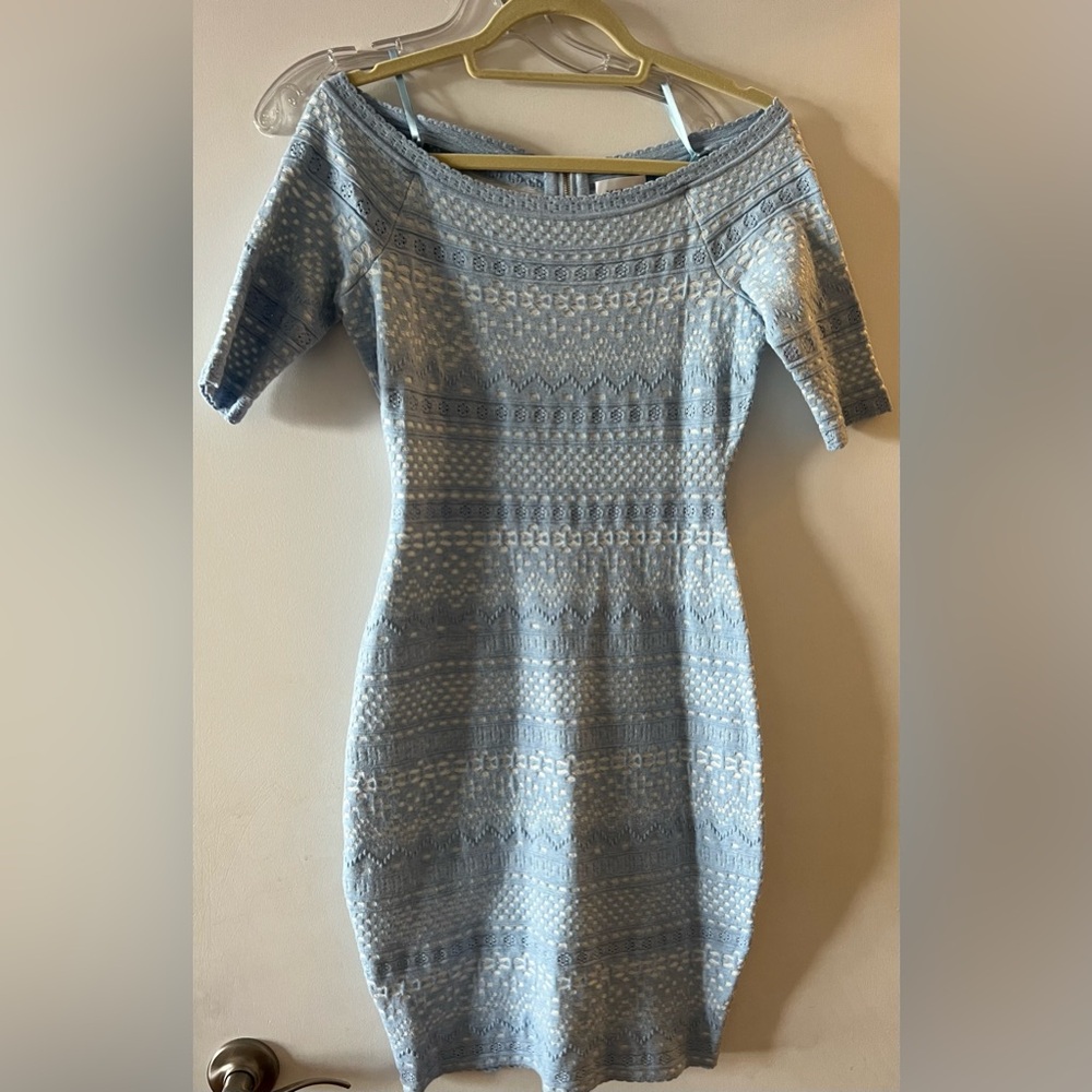 Women’s Milly sweater/bodycon off the shoulder dress. Size M. NWT